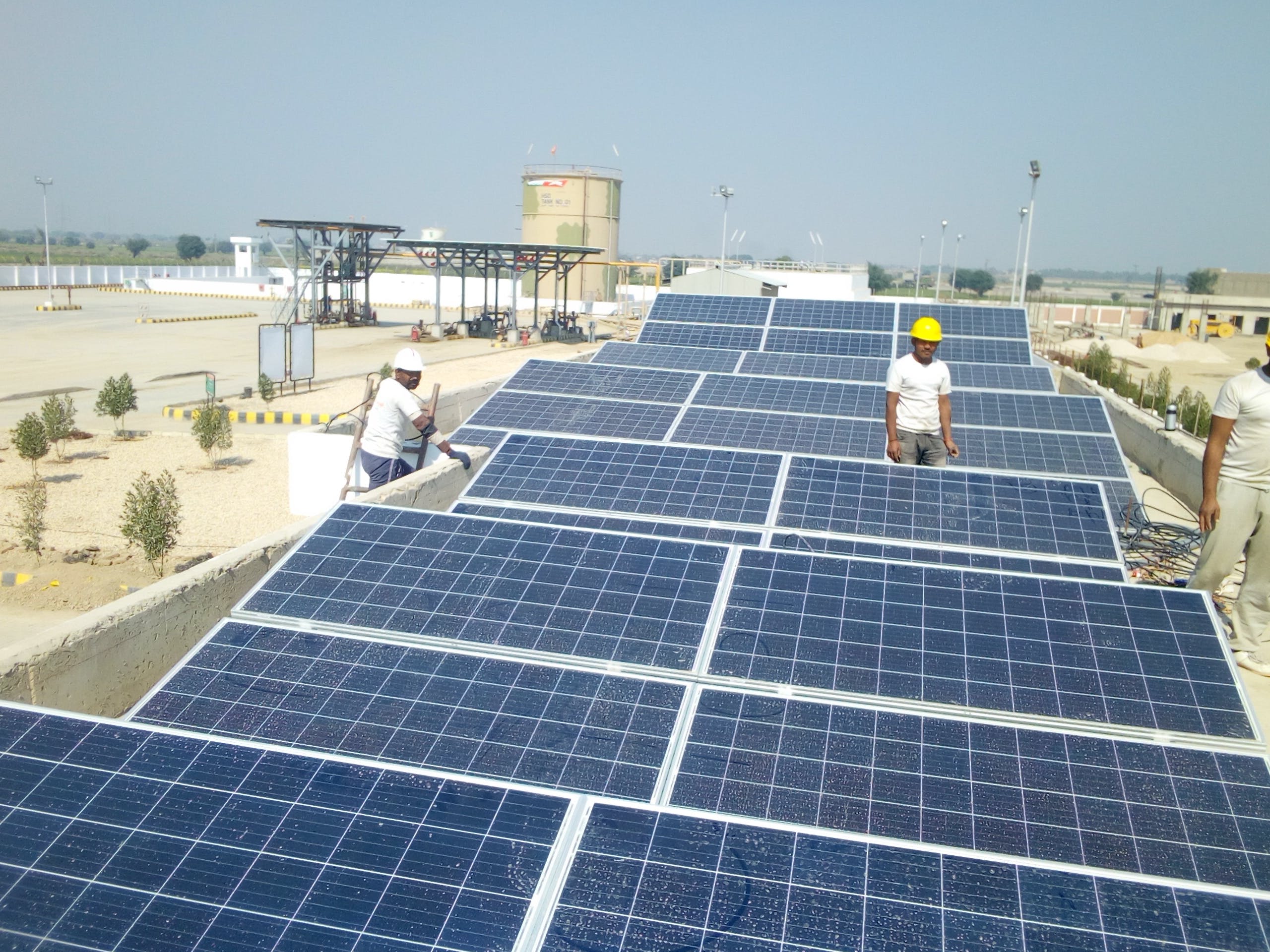 Solaranlagen werden installiert
