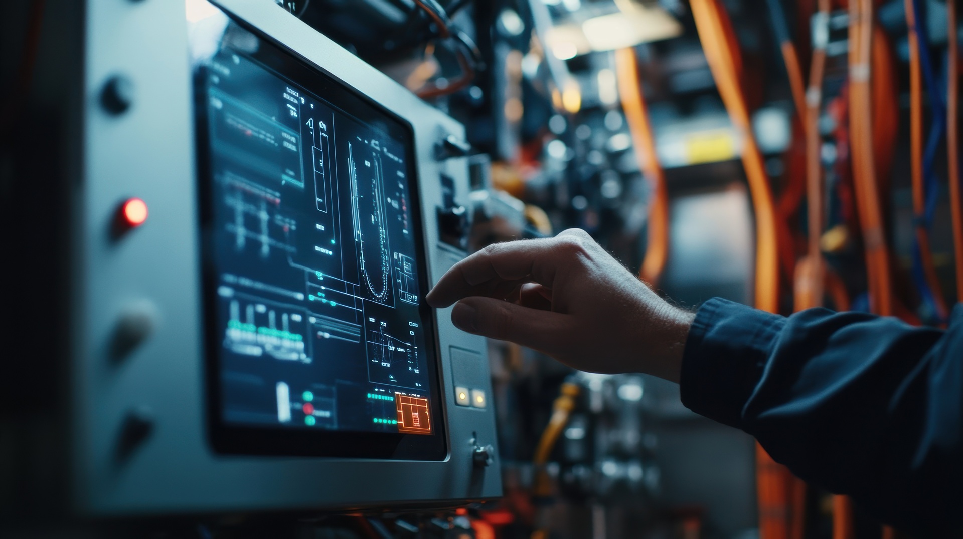 Digitale Bedienung einer technischen Steuerung | Gasdruckdämpfer  